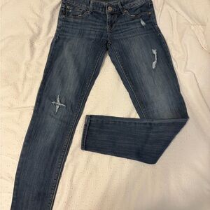 Express Dark Blue Skinny Jeans